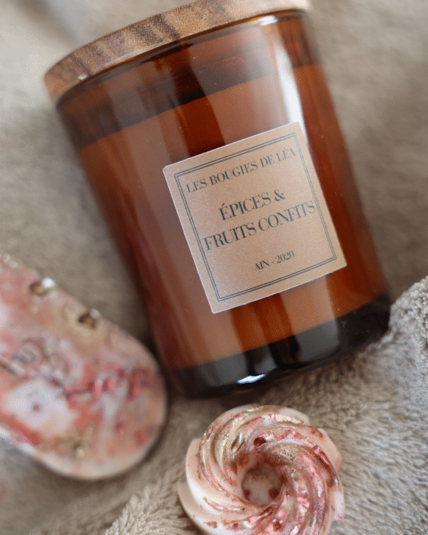 Bougie Epices & Fruits confits (Collection éphémère Ambrée) – Image 3