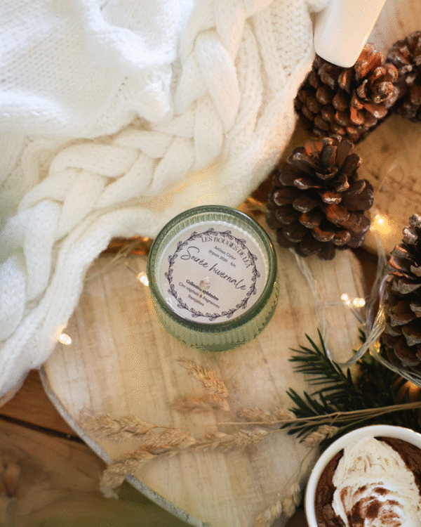 Bougie Soirée Hivernale - Vert Émeraude – Image 2
