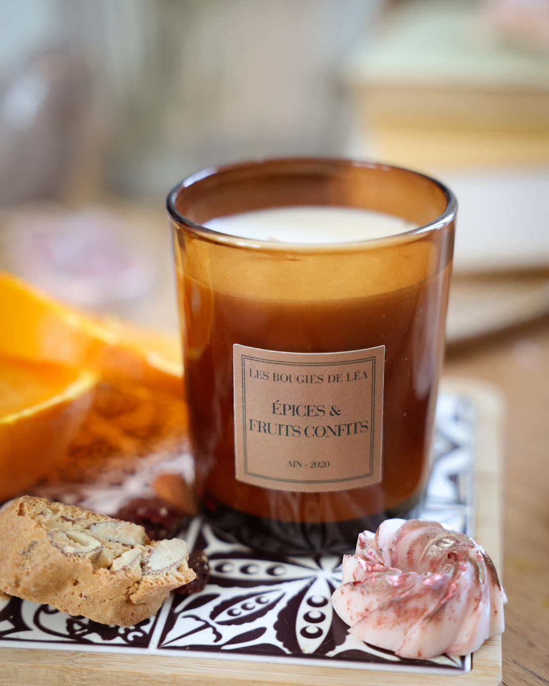 Bougie Epices & Fruits confits (Collection éphémère Ambrée)